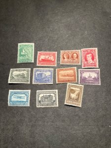 Stamps Newfoundland Scott #172-82 hinged