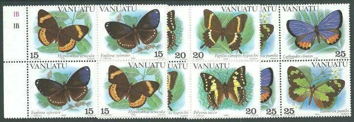 VANUATU 1983 Butterflies set in blocks MNH.................................60881