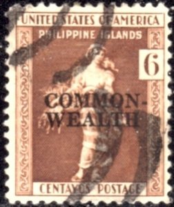 Philippines Stamp #413 - (#385) Overprinted COMMON-WEALTH