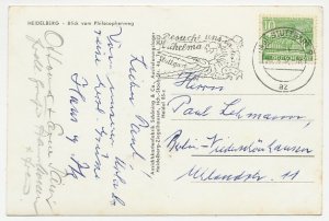 Postcard / Postmark Germany 1952 Crocodile - Alligator - Zoo Wilhelma Stuttgart