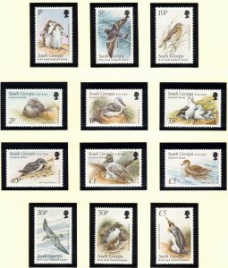 SOUTH GEORGIA 1999 Birds; Scott 236-47, SG 294-305; MNH