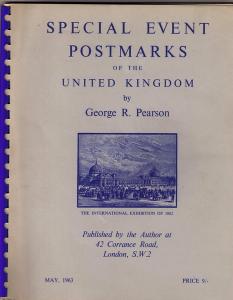 Book - Special Events Postmarks of United Kingdom 1851-1963