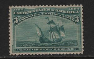 232 VF+ OG mint previously hinged nice color cv $ 35 ! see pic !