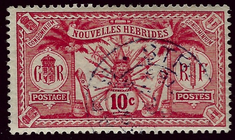 New Hebrides Attractive SC#23 Used F-VF...Grab a Bargain!