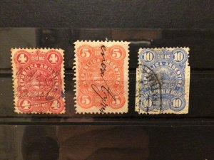 Argentina  vintage  Revenue stamps Ref 58985