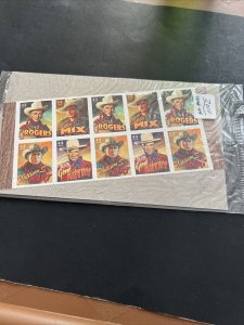 Scott#4446-49 Cowboys of the Silver Stage 2010 Block of 10 44c Stamps MNH-NIP