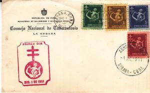 Cuba RA12- RA15 FDC