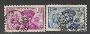 France #296-297 Used F-VF...Nice Stamps!