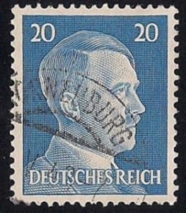 Germany #516 20pf  Adolf Hitler Stamp used EGRADED VF 80