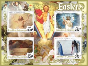 Stamps.  Art, painting, Religion, Easter 2018 1+1 sheets perforated MNH **