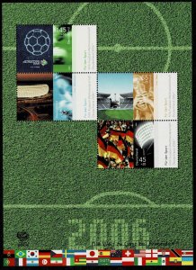 Germany 2006, Mi.#sheet 67 MNH World cup soccer championships