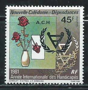 New Caledonia 468 1981 Disabled single MNH