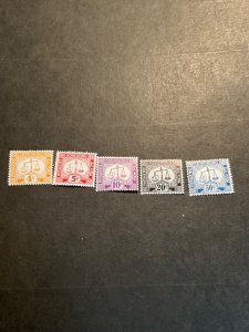 Stamps Hong Kong Scott #J13-7 hinged