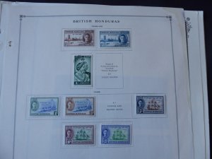 British Honduras 1888-1972 Stamp Collection on Album Pages