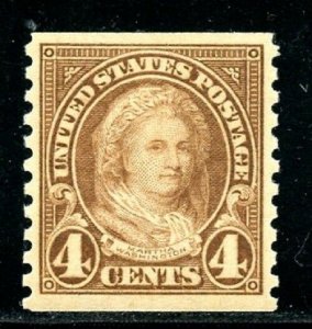 U.S. Scott 601 MNH Martha Washington Horizontal Coil Single