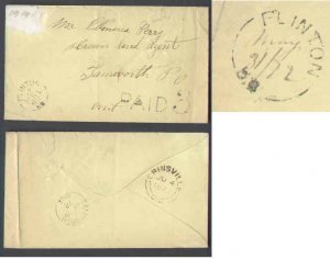 Canada-cover  #7199 - Stampless-L&A Cnty-Flinton,UC split ring [