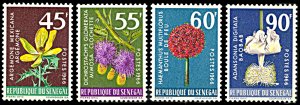 Senegal 275-278, unused, Flowers