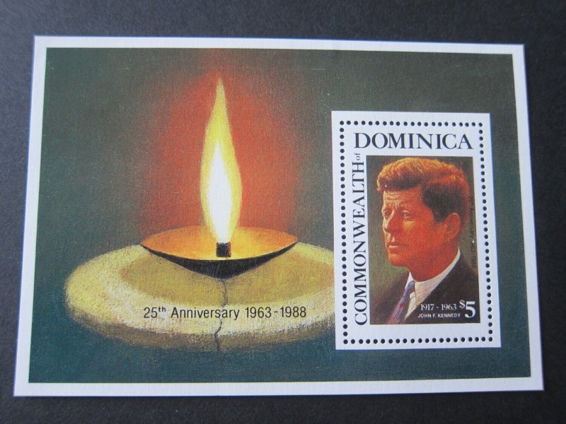 Dominica 1988 Sc 1130 John F Kennedy set MNH