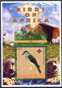 Malawi 2005 Fauna Scouting Scouts Birds (XIII) Owls S/S MNH