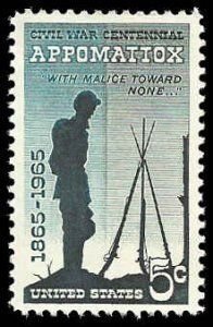 SCOTT  1182  APPOMATTOX  5¢  SINGLE  MINT NEVER HINGED