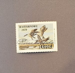 MO1, Missouri Waterfowl 1979, Used, CV $70.00