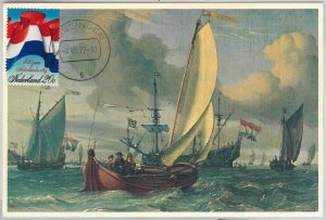 63594 - NETHERLANDS - POSTAL HISTORY: MAXIMUM CARD 1972 - FLAGS-