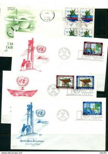 UN Collection 1970 26 First Day of issue Covers Used 11885