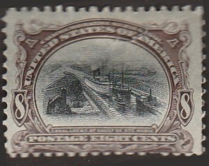 # 298 Mint FAULT Brown Violet And Black Canal Locks At Sault Ste. Marie