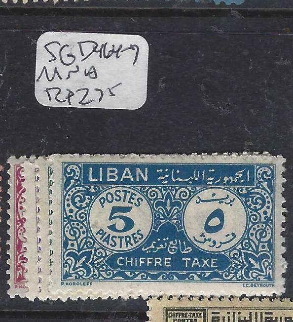 LEBANON (P1604B)  POSTAGE DUE SG D 464-7    MNH