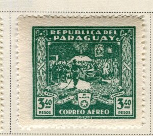 PARAGUAY; 1930 early Illustrated AIRMAIL issue fine Mint hinged 3.40P. value