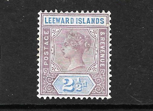 LEEWARD ISLANDS   1890   2 1/2d  QV  MH   SG 3