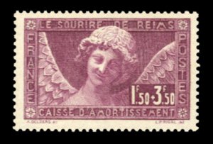 France, 1900-1950 #B34 Cat$130, 1930 Smile of Reims, never hinged