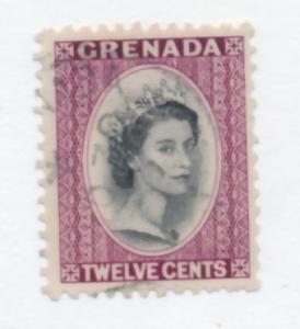 Grenada 1953  Scott 179 used - 12c, Queen Elizabeth II