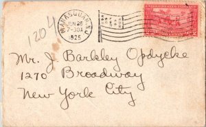 United States New Jersey Manasquan, N.J. 1925 American Flag Type A14  2c Lexi...