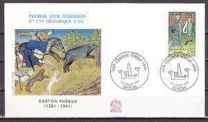 France, Scott cat. 2260. Gasto Phebus issue. First day cover.