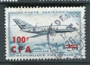 FRENCH COLONIES; REUNION 1960s early AIRMAIL issue used 100/2Fr value