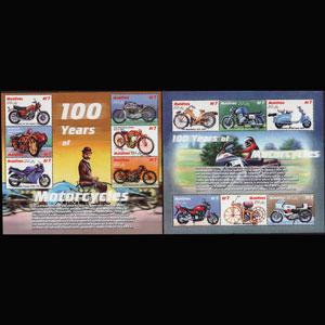 MALDIVES 2000 - Scott# 2478-9 Sheets-Motorcycles NH