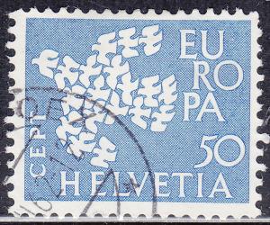 Switzerland 411 USED 1961 Europa CEPT 19 Doves
