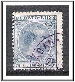 Puerto Rico #113 Alfonso XIII Used