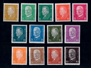 [70470] Germany Reich 1928 Presidents Mi.410-422 CV €1100 MNH Original gum