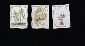 French Polynesia  Scott#  449-451  MNH  (1986 Medicinal Plants)