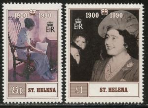 ST. HELENA Sc#532-533 1990 Queen Mother Birthday Complete Set OG Mint NH