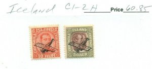 ICELAND #C1-2, Mint Hinged, Scott $60.85