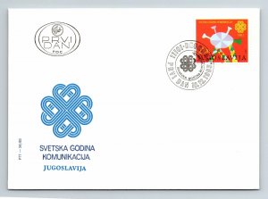 Yugoslavia 1983 FDC - World Year of Communication - F12922