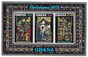 1972    GHANA  -  SG.  MS 658  -  CHRISTMAS  -  MNH