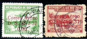 Bolivia, Scott #c52-53, Used