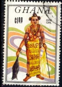 Native Dancer, Dipo, Ghana stamp SC#939 used