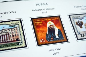 COLOR PRINTED RUSSIA 2017-2020 STAMP ALBUM PAGES (89 illustrated pages)