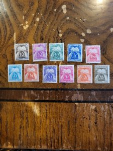 Stamps French Andorra Scott #J21-31 h