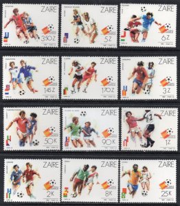 Thematic stamps ZAIRE 1982 W.C.FOOTBALL 1100/11 mint